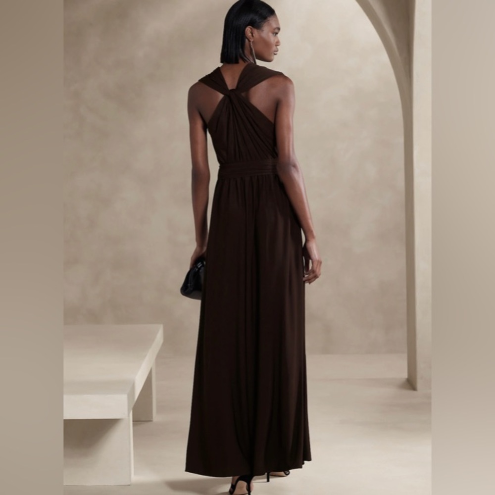 BANANA REPUBLIC LYANA TWIST MAXI DRESS